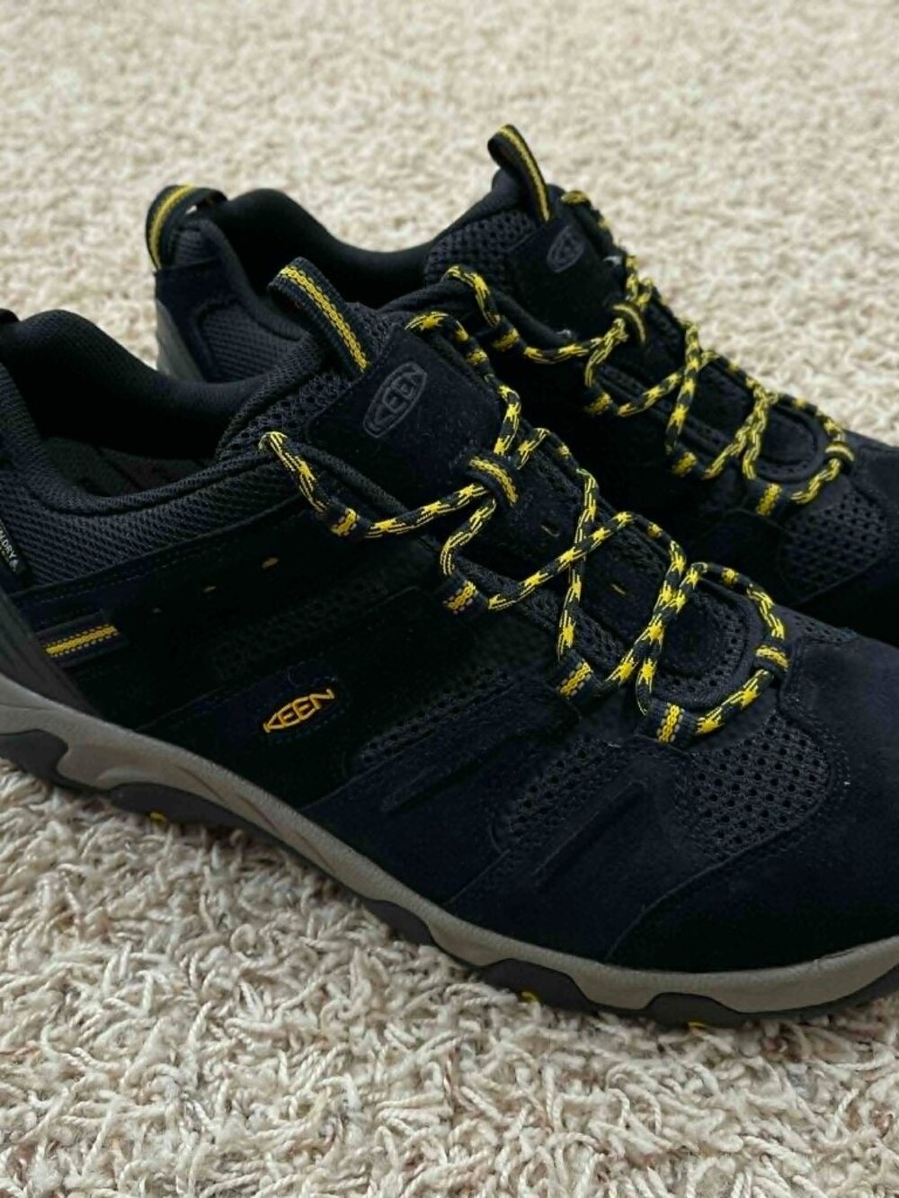 KEEN Men's Headout Waterproof Hiking Boot Black, Size 14 (New)